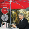 Solar USB Market Umbrella